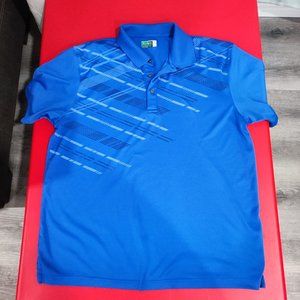 Ben Hogan blue short sleeve active wear shirt men's size XL